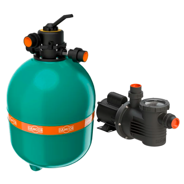KIT FILTRO DANCOR DFR-19 PARA PISCINA ATÉ 78.400 LT + BOMBA 3/4 CV